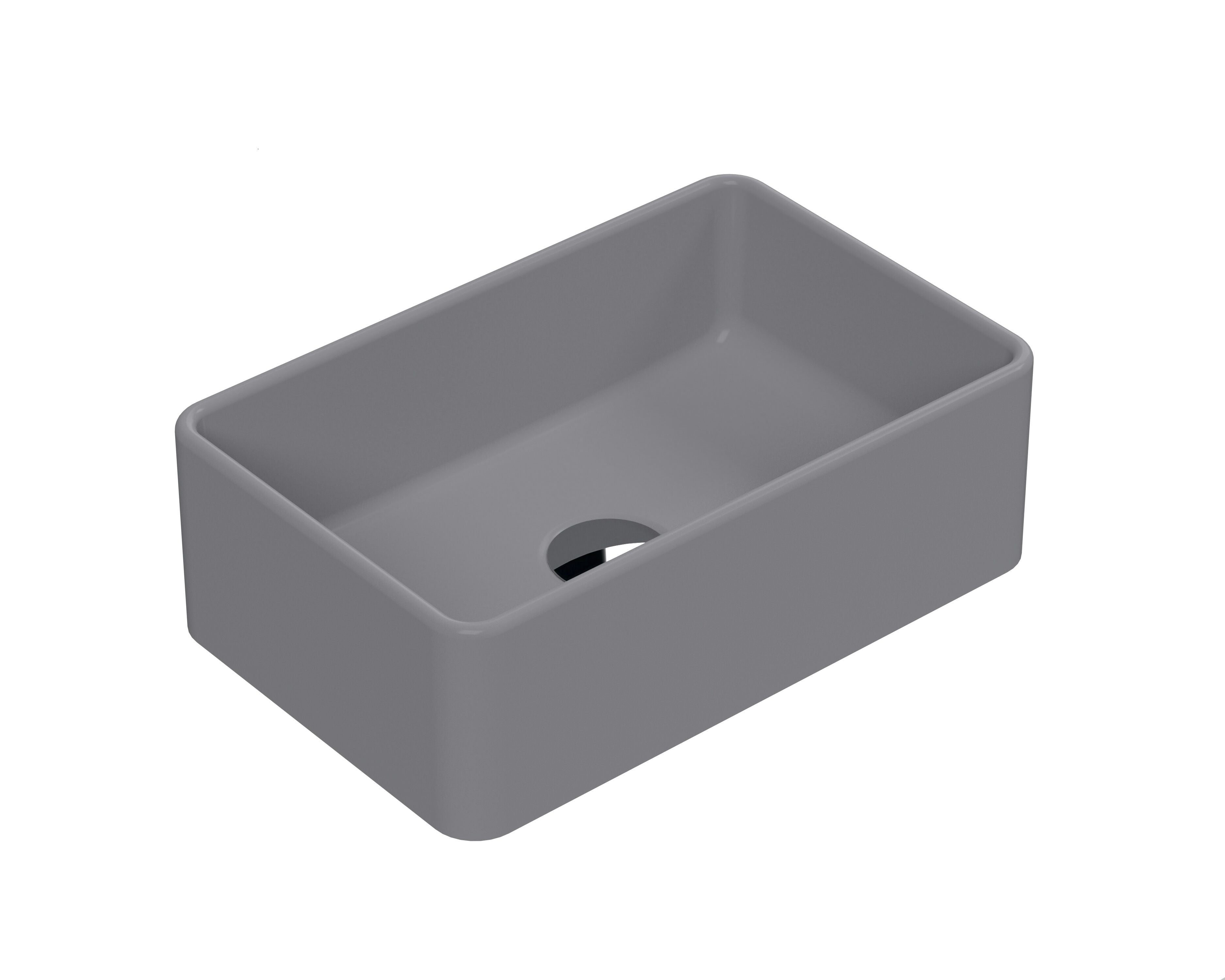 Luxe Compact Rectangular Countertop Basin 365 x 235mm | Clan Bathrooms