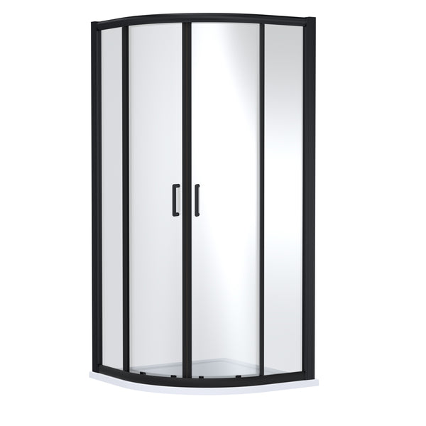 900mm x 900mm Quadrant - Matt Black