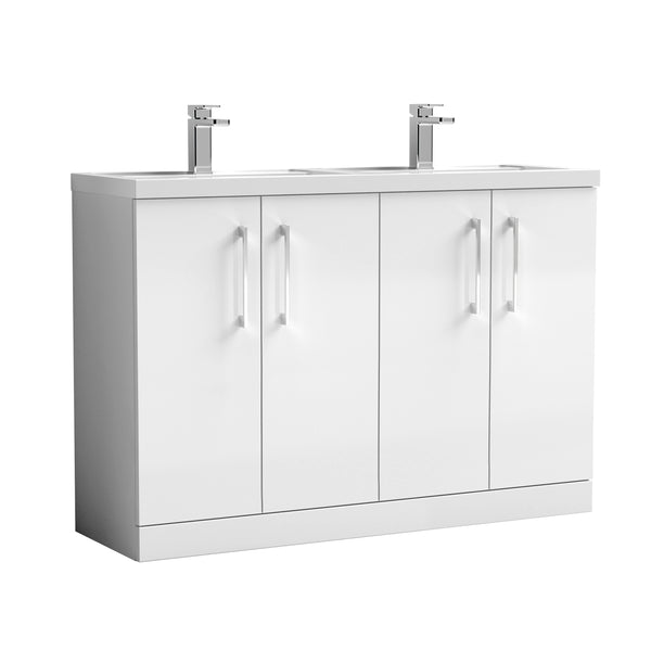 1200mm Floor Standing 4 Door Vanity & Double Basin 1