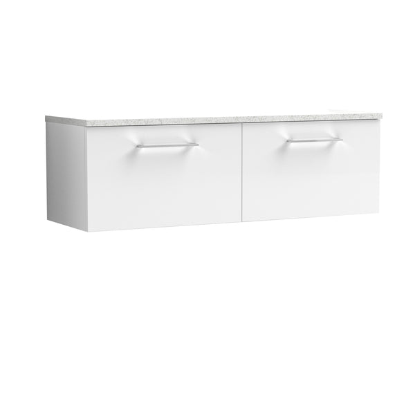 1200mm Wall Hung 2-Drawer Vanity & Laminate Worktop