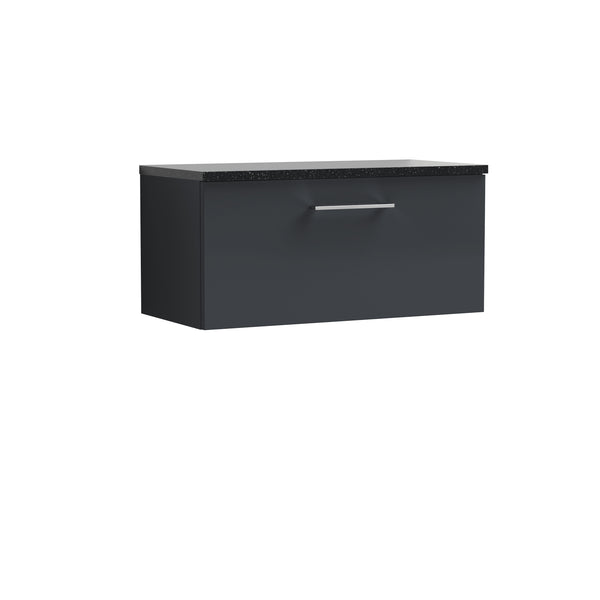 800mm Wall Hung 1 Drawer Vanity & Laminate Top