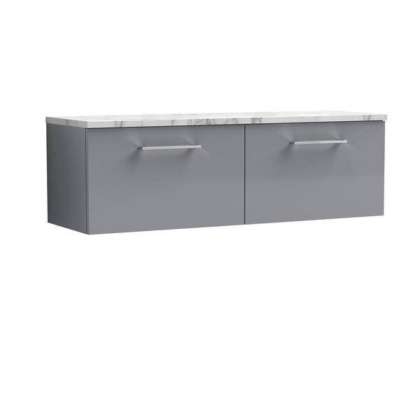 1200mm Wall Hung 2-Drawer Vanity & Laminate Worktop
