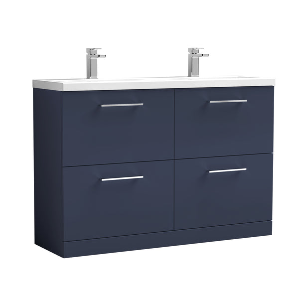 1200mm Floor Standing 4-Drawer Vanity & Double Basin