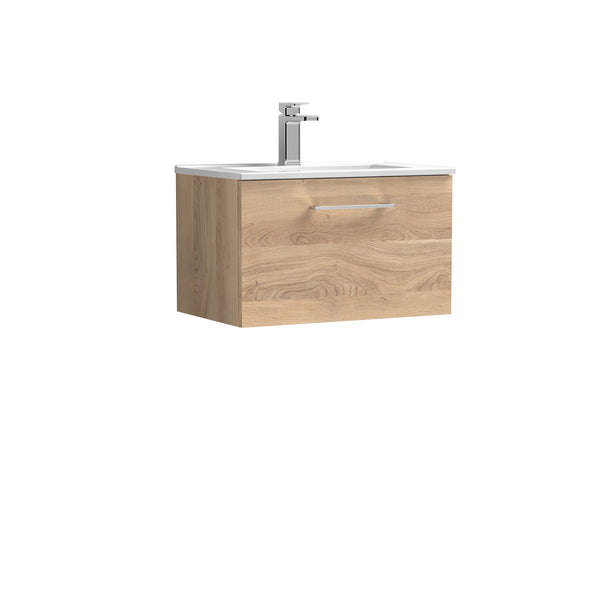 600mm Wall Hung 1-Drawer Vanity & Basin 2