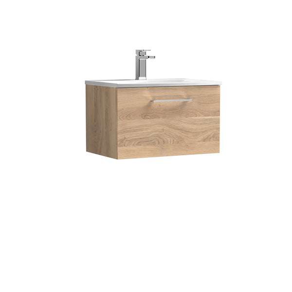 600mm Wall Hung 1-Drawer Vanity & Basin 4