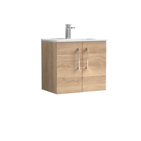 600mm Wall Hung 2-Door Vanity & Basin 2