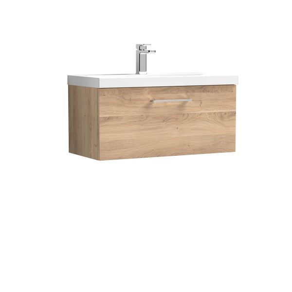 800mm Wall Hung 1-Drawer Vanity & Basin 1