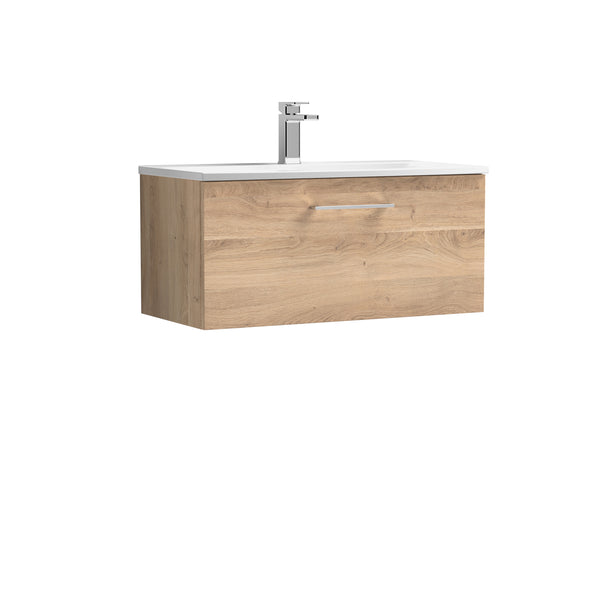 800mm Wall Hung 1-Drawer Vanity & Basin 4