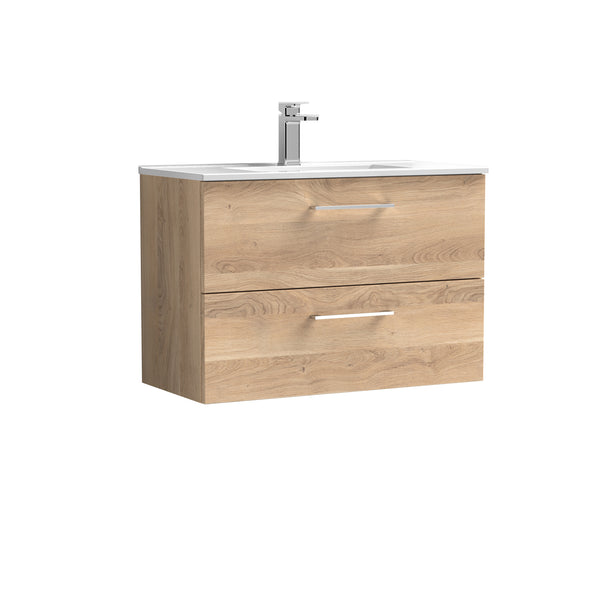 800mm Wall Hung 2-Drawer Vanity & Basin 2