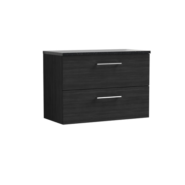 800mm Wall Hung 2 Drawer Vanity & Laminate Top