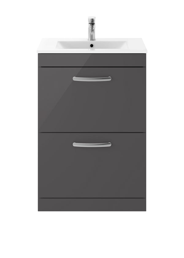 600mm Floor Standing Cabinet With Basin 2