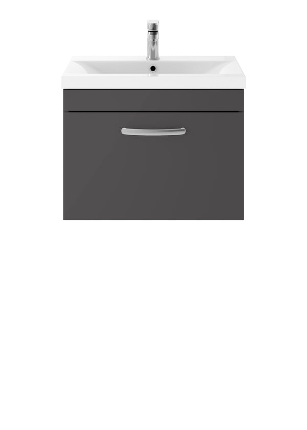 600mm Wall Hung Cabinet With Basin 1