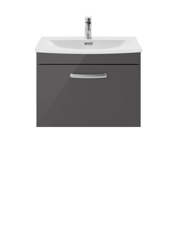600mm Wall Hung Cabinet With Basin 4