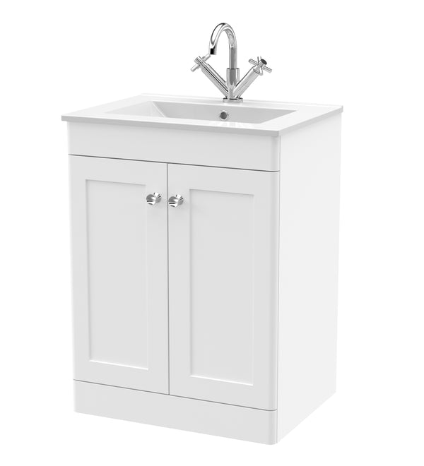 600mm Floor Standing 2-Door Vanity with Basin - 1 Tap Hole