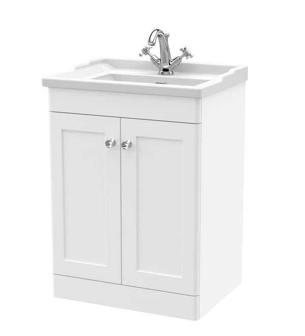 600mm Floor Standing 2 Door Vanity & Basin 1TH