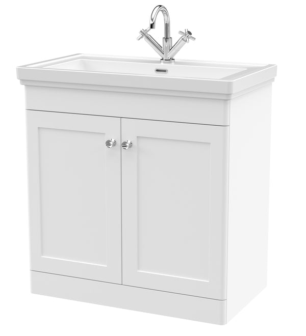 800mm Floor Standing 2-Door Vanity & Basin 1TH