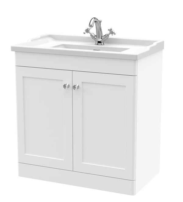 800mm Floor Standing 2 Door Vanity & Basin 1TH