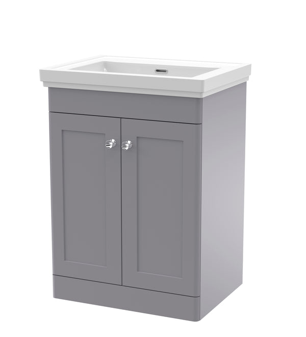 600mm Floor Standing 2 Door Vanity & Basin 0TH
