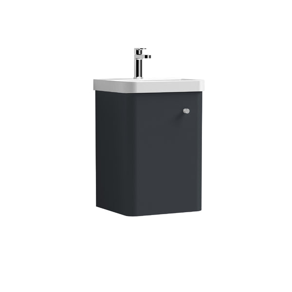 400mm Wall Hung 1 Door Unit & Basin