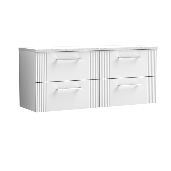 1200 Wall Hung 4-Drawer Vanity & Laminate Worktop