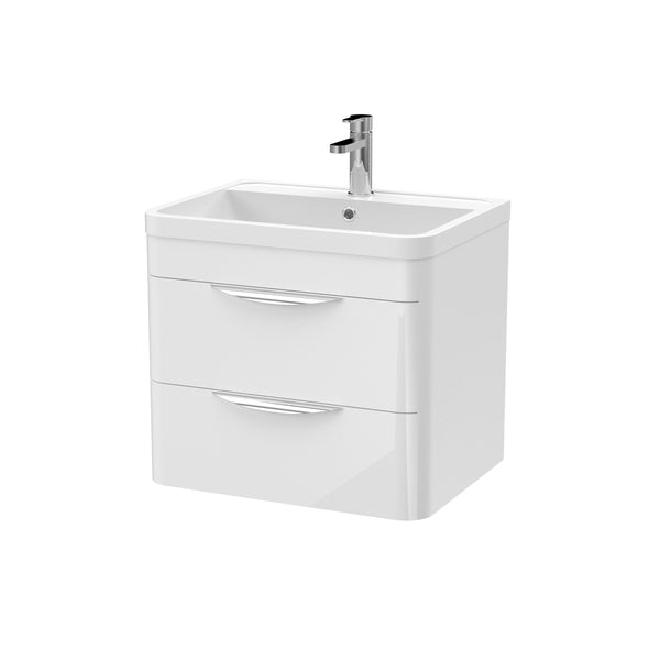 600mm Wall Hung Vanity & Ceramic Basin