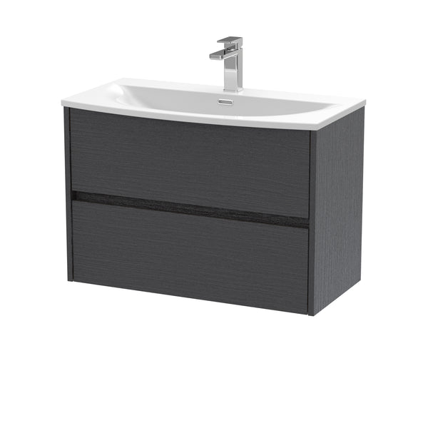 800mm Wall Hung 2 Drawer Unit & Basin 4