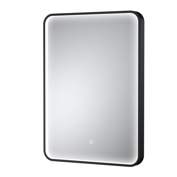 Black Frame LED Mirror - 700 x 500mm