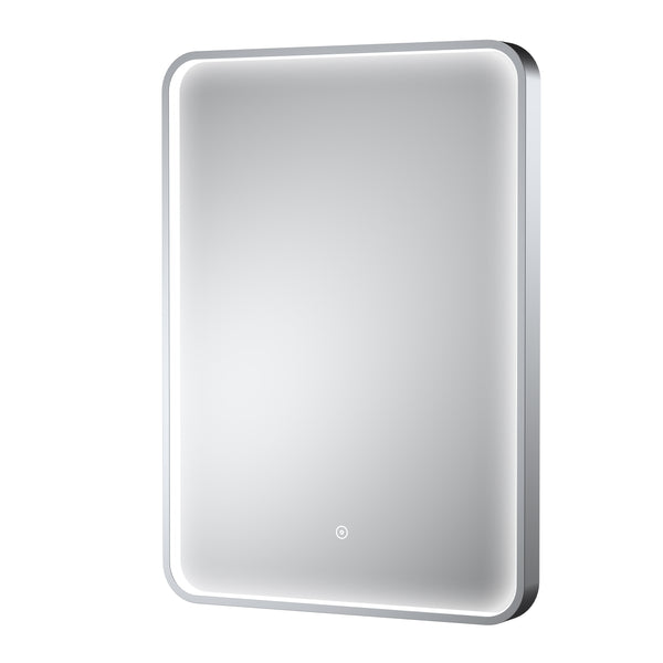 Polished Chrome Frame LED Mirror - 700 x 500mm