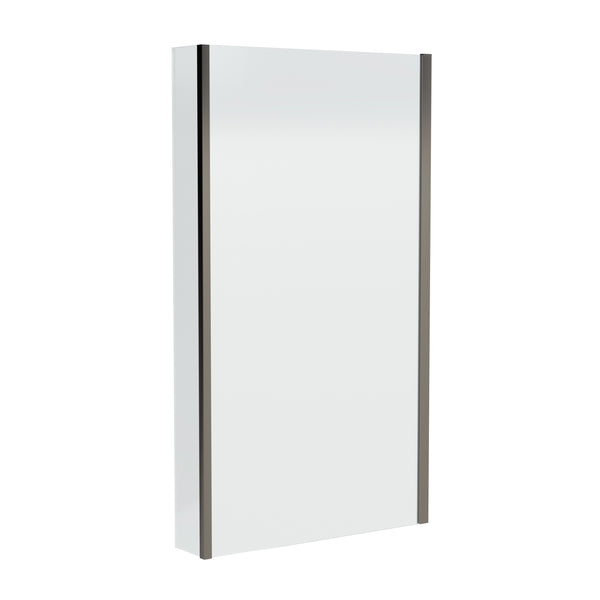 Square Fixed Bath Screen with Fixed Return - 6mm