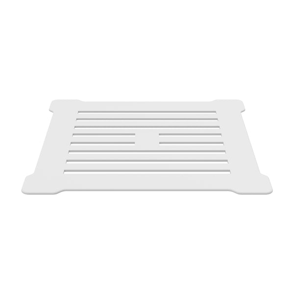 Square Shower Waste With White Top